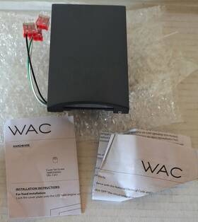 Wac Lighting Wl-led210-c-bk Led Vertical Scoop Step / Wall Light