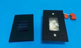 Wl-led220f-c-bk Wac Lighting Wl-led220f-c 5 Inch Tall Vertical Led Step And Wall - Black