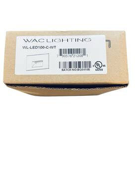 Wl-led100-27-wt Wac Lighting Wlled10027wt Led Step Wall Light 2700k White Indoor Outdoor Fixture New