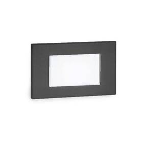 Wl-led130-c-bk Wac Limited 4-watt Diffused 1-light Line Voltage Black Led Stair Light Or Wall