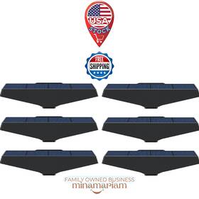 Ds-g01 Wafting Solar Fence Lights 6 Pack Waterproof Ip65 Outdoor Step And Deck For Stairs