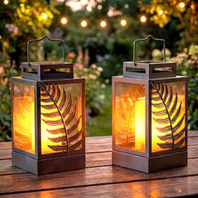 Walensee Sll-009 Solar Lights Outdoor With Flickering Flame 2pack Grey Upgrade Meta