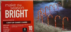 Walgreens 195602062898 Light Up Candy Cane Pathway Lights 10 Inch Holiday Christmas Decoration Yard Decor