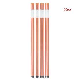 Wa1241658ur Waltyotur 20 Pack Diameter 5/16 Inch Driveway Markers Snow Stakes Reflective Markers48
