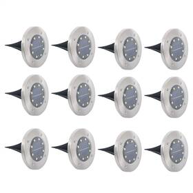 Wa3831399ur Waltyotur 12 Pack Solar In Ground Lights Outdoor Garden Grond Waterproof Warm