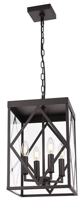 16-435-4p-ob Wanluce 15.7ftft Outdoor Pendant Lighting Fixtures 4-light Chandelier Oil Rubbe