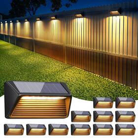 Tdl011 Wdtpro Solar Fence Lights Outdoor Waterproof 8 Pack Bright Led
