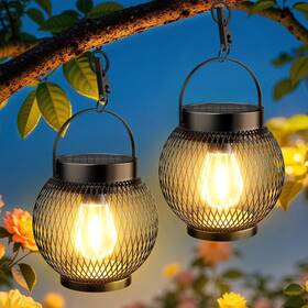 Tll089 Wdtpro Solar Lanterns Outdoor Waterproof Upgraded Hanging Lights For Outside