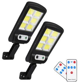 Wegitcs 424511578476 Led Solar Street Lights Outdoor 2 Pack 120 Remote Control Parking Ligh