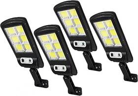 Ip65 Wegitcs 705353391682 Led Solar Street Lights Outdoor 4 Pack 120 Remote Control Wireless Mot