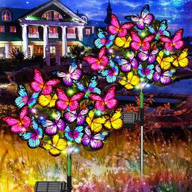 Weitexs-2 Weitexs 769024167648 Solar Garden Lights Outdoor Waterproof 2 Pack With New Upgraded