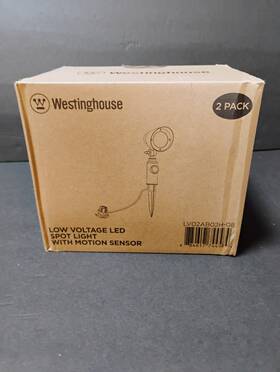 Westinghouse 884617739498 Solar Led Spotlight 3.7 Volt With Multi-function Flashlight 2 Pack
