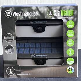 Rmaw122d-06 Westinghouse 1200 Lumen Solar Motion Activated Pre-linked Wall Lights 2 Pack