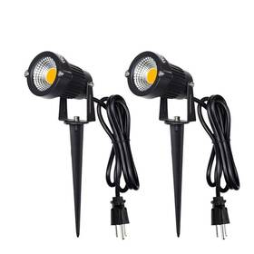 Weyang 784237360075 Landscape Outdoorip65 Waterproof Garden Spotlights5w Ac 120v Yard Flood Lightmet
