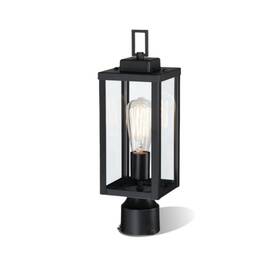 Wisbeam Ws-pl002-01 Outdoor Post Light Pole Lantern E26 Base 60w Max Metal Housing Plus Glass