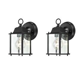 Ws-wl001 Wisbeam 2 Packs Outdoor Wall Lantern Black Exterior Waterproof Pack