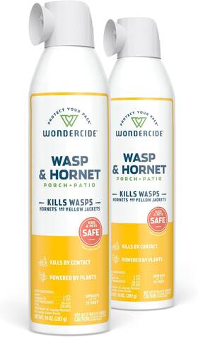 Wondercide 744759079480 - Wasp And Hornet Killer Aerosol Spray With Natural Essential Oils