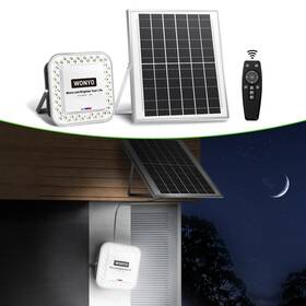 Wyus-q5-55d Wonyo 2600 Lumens 55led Solar Flood Light Split Outdoor Lights With Remote C