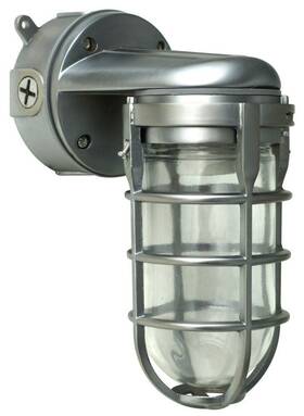 L1707svbs Woods 090529617711 Traditional 150w Incandescent Weather Industrial Light Wall