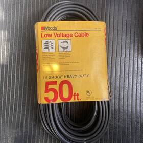 Woods 313102541532 Low Voltage Cable 50 Ft. 14 Gauge Heavy Duty Awg 14/2