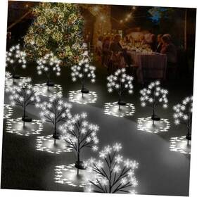 Xgwchd01-2 X-giftkey Upgrade Snowflake Solar Christmas Lights Outdoor - 2pack 40led Cool White