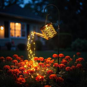 X-prek 445055734730 Solar Garden Lights Outdoor Decoration Metal Watering