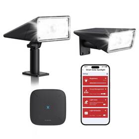 X-sense 850053675836 Smart Solar Lights Outdoor Waterproof 2-in-1 Spotlights With