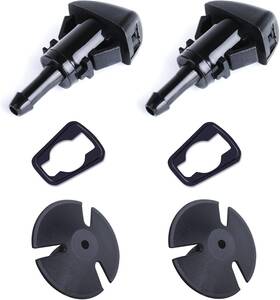 Xislet Auto Parts 608603169560 2 Pack Front Windshield Washer Nozzles Compatible With Jeep Dodge Ram C