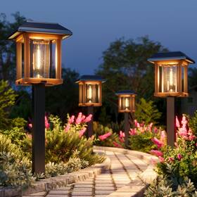 B0cmd37wqh Xmcosy Solar Pathway Lights Outdoor Ip65 Waterproof Dual-tone 25lm Led Garde