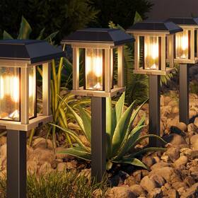 Hw-6166b-02 Xmcosy Solar Lights Outdoor Waterproof Ip65 25 Lm Garden Light For Yard