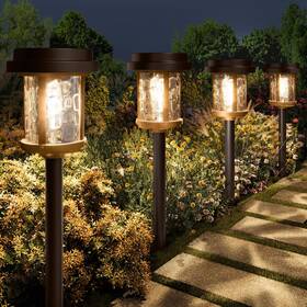 Hw-6181 Xmcosy Solar Pathway Lights Dual-tone Outdoor Waterproof Ip65