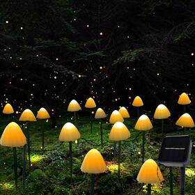 Xrr 785382997000 Solar Garden Lights Outdoor 12led Mini String 8 Modes Waterproof