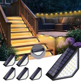 Tjd202407212 Xuhsolmp Solar Step Lights Outdoor Ip65 Waterproof Led Outside Deck Li