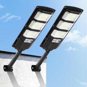 22425226 Xuyelora Solar Street Lights Outdoor 2 Pack 6500k Wide Angle Led Flood W