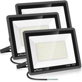 Pg-fgd-100w-3 Xycn 3 Pack 100w Led Flood Light Ip66 Waterproof Outside 11500lm Sup