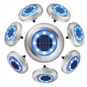 Yakalla 710917159776 Solar Lights Outdoor 8 Pack Garden For Pathway Yard Deck Lawn Pa