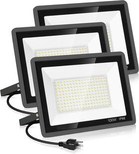 100w-tg-xpg-a Yanycn 3 Pack 100w Led Flood Lights Outdoor Super Bright 11600lm Security Lig