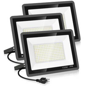 150w-a-gy-xpg Yanycn 3 Pack 150w Led Flood Light Outdoor Super Bright Exterior Security With