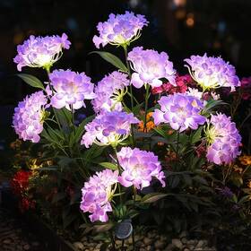 Yaodema 749674300091 Garden Lights Solar Flower Light Led Powered Outdoor Decor For P