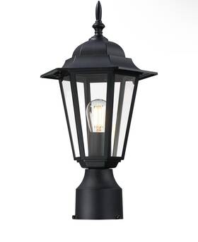 Ws-pl001 Yaokuem Outdoor Post Light Pole Lantern E26 Base 60w Max Aluminum Housing Plus Glass