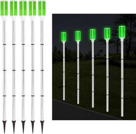 Yeesport 445044574545 5 Pack Solar Driveway Markers 37ftft Powered Warning Lights Drive