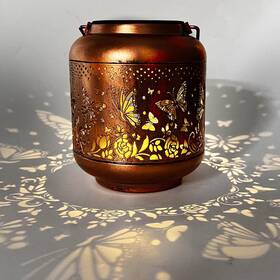 R34534 Yenohwaoe Solar Lanterns Outdoor Waterproof Hummingbird Butterfly Garden Decor Gifts F