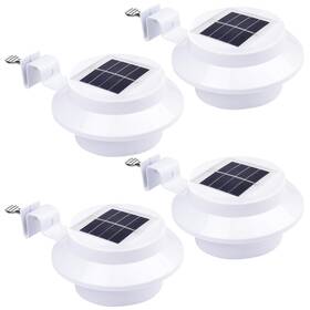 Yescom 767571315208 Led Solar Gutter Light Waterproof Outdoor Garden Fence Wall Lights White 4pcs