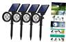 Yh0502c-pir Pack Solar Lights Outdoor Spotlights Powered Adjustable White