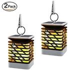 Yh0812 Solar Step Lights Flame Waterproof Led Powered Flickering 736313049718