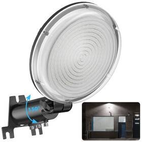 Yihuven 756190985183 Led Barn Light 10000lm Dusk To Dawn Outdoor Security Flood Lighting