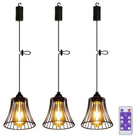 Ykg2018p0101152-03-us Yikege Licht 3x Outdoor Chandelier Pendant Light For Gazebo Battery Operated