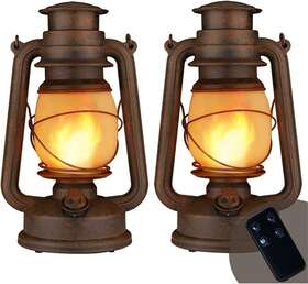 T00014 Yinuo Candle Led Vintage Lantern Flickering Flame Indoor/outdoor Hanging Decorations