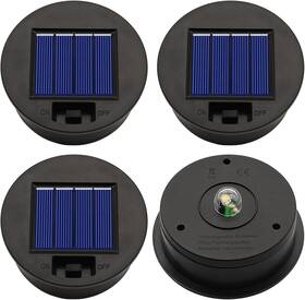 Yiting 313096934938 4 Pack Solar Lights Replacement Top Parts Size 3.31 Inch Bottom