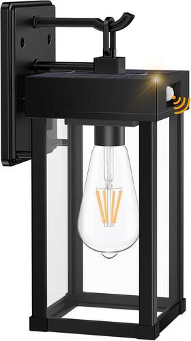 Yoswl004  Yomisga Solar Outdoor Wall Lights Dusk To Dawn Porch Light Exterior Lighting With